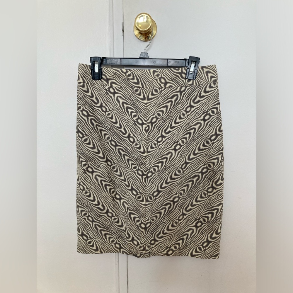 Animal print pencil skirt from Anthropologie